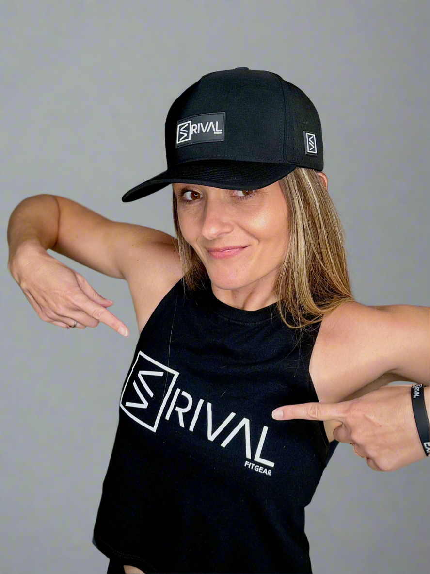Female model showcasing Rival Fit Gear Classics.