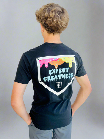 Male Model wearing Baller Drip T.